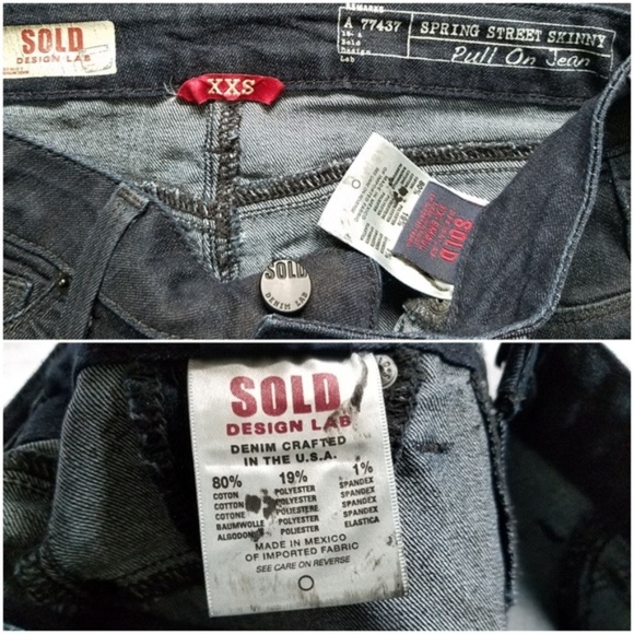 NWOT Design Lab Spring Street Skinny Pull On Jeans - Picture 7 of 7